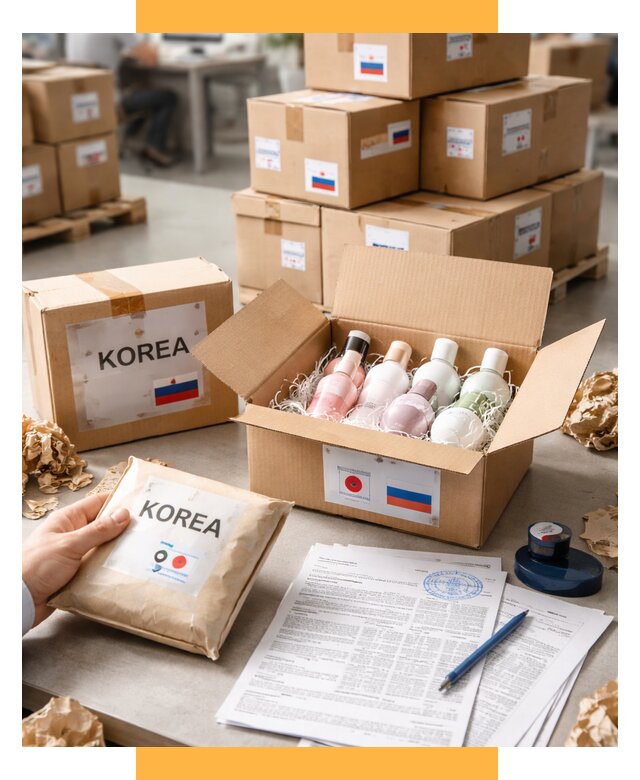 Доставка косметики из Кореи от 8609 р. под ключ | СетСервис-Мжг