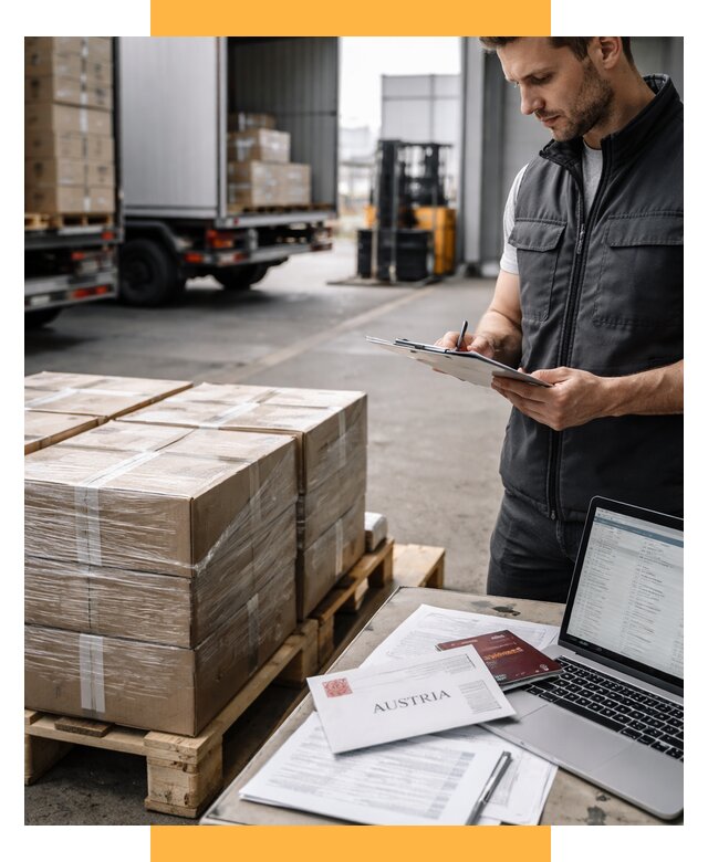 Доставка в Австрию от 65832 р. Логистика и экспорт СетСервис-Мжг