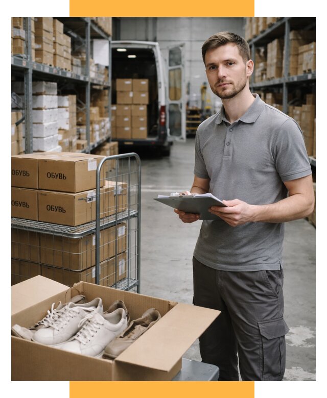 Доставка обуви из Китая и Турции от 4558 р. СетСервис-Мжг