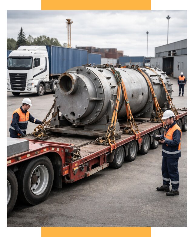 Перевозка тяжеловесных грузов под ключ от 151920 р. | СетСервис-Мжг